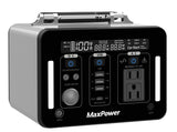 MaxPower ポータブル電源PL500J Ver3. 500Wh/500W　純正弦波 PSE 銀色　中古品